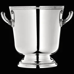 Seau à glace en métal argenté