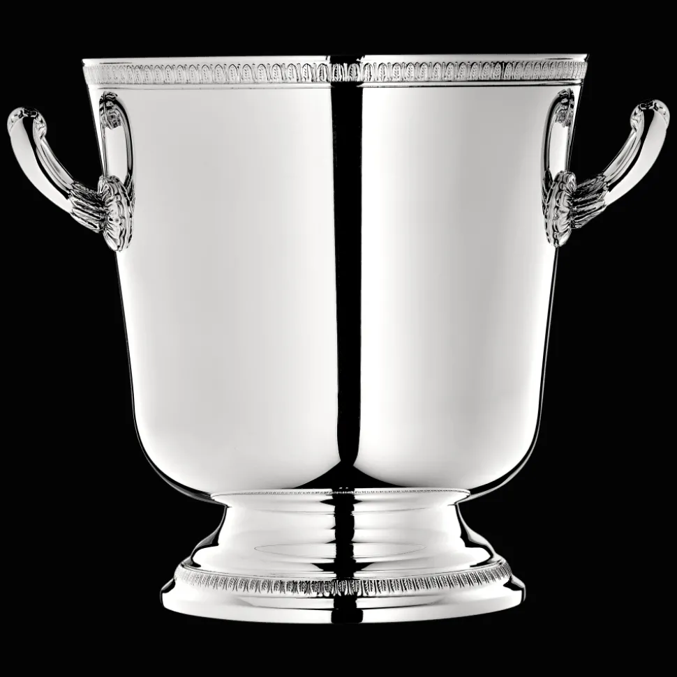 Seau à glace en métal argenté