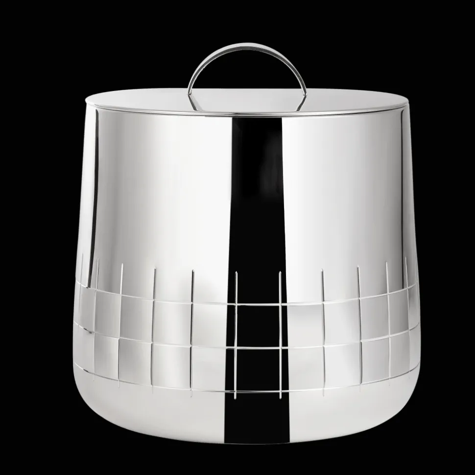 Seau isotherme en métal argenté
