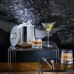 Seau isotherme en métal argenté