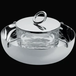 Service à caviar en métal argenté