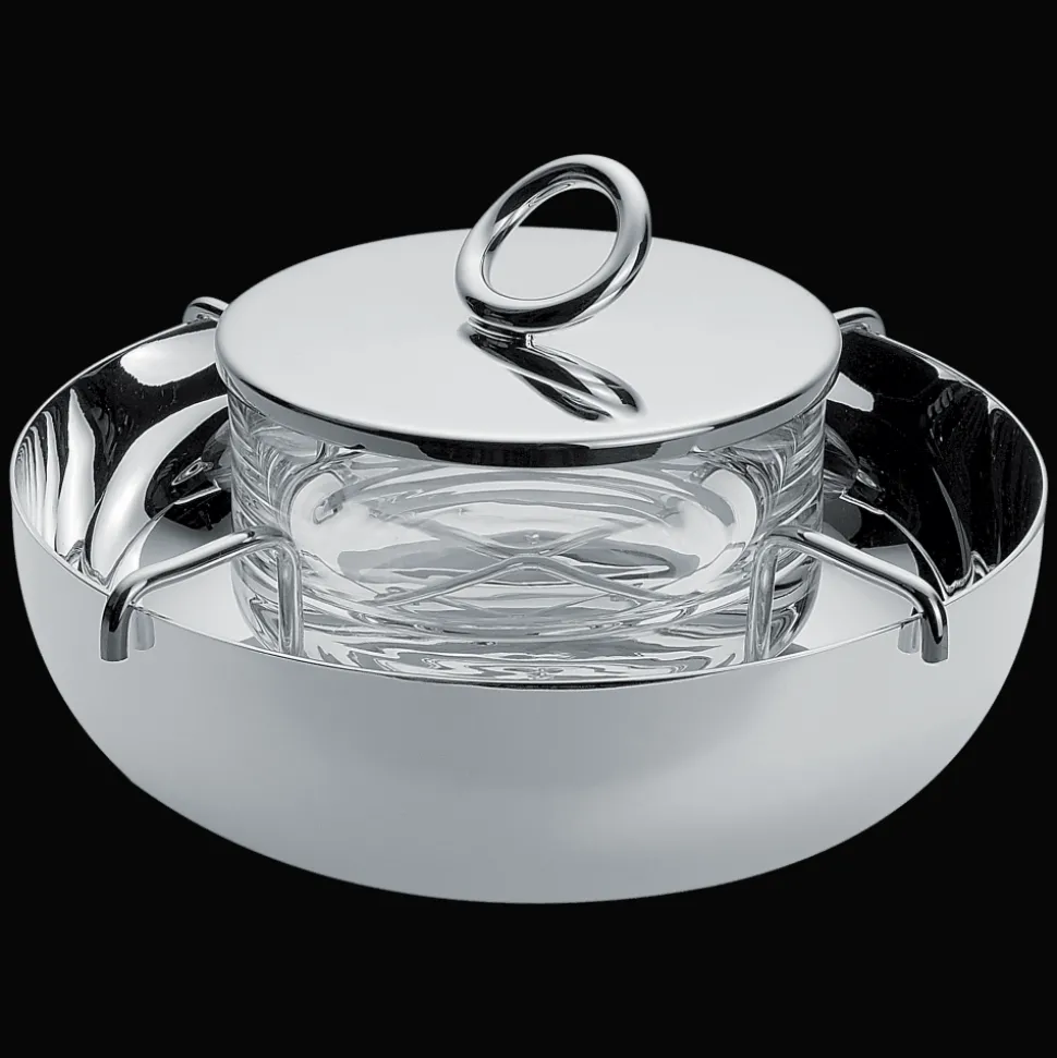 Service à caviar en métal argenté