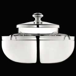 Service à caviar et métal argenté