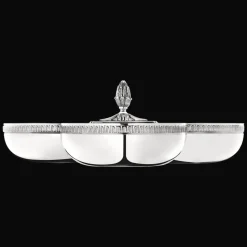 Service 3 coupelles en métal argenté