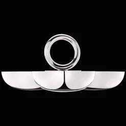 Service 3 coupelles petit modèle Vertigo Métal Argenté