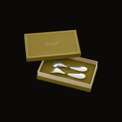 Set cuillère et fourchette naissance en métal argenté - Ivory