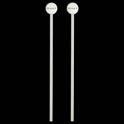 Set de 2 agitateurs en métal argenté