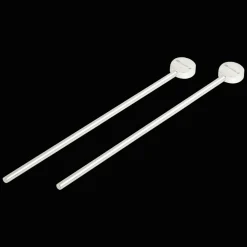 Set de 2 agitateurs en métal argenté