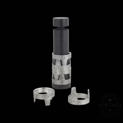 Set naissance - coquetiers/rond de serviette argenté - Vintage