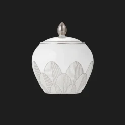 Sucrier 30 cl en porcelaine finition Platine