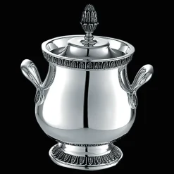 Sucrier en métal argenté