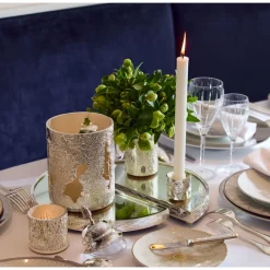 Surtout Plateau Demi-Cercle en métal argenté