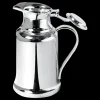 Thermos en métal argenté