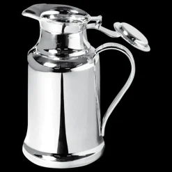 Thermos en métal argenté