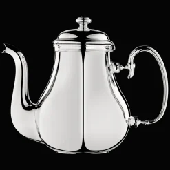 Théière 8 tasses en métal argenté