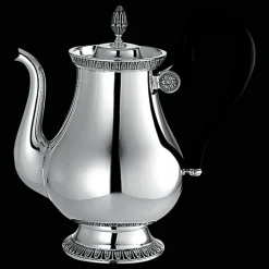 Théière 8 tasses en métal argenté