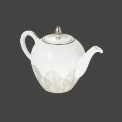 Théière boule 1,5L en Porcelaine - Platine