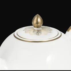 Théière boule 1,5L en Porcelaine - Or