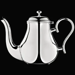 Théière individuelle en métal argenté