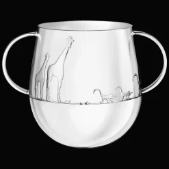 Timbale 2 anses en métal argenté