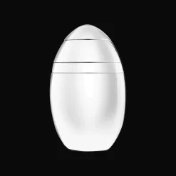 Timbale, coquetier, rond de serviette et toupie en métal argenté