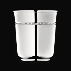 Timbale en métal argenté