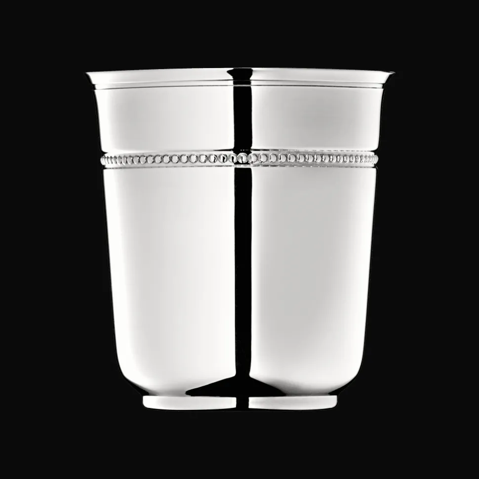 Timbale en métal argenté