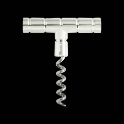 Tire bouchon en fonte argentée