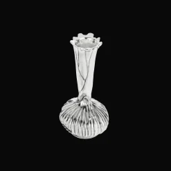 Vase Oignon en métal argenté