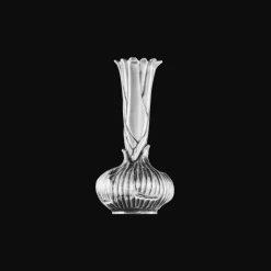 Vase Oignon en métal argenté