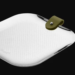 Vide-poches vert impérial en acier - 16x16cm